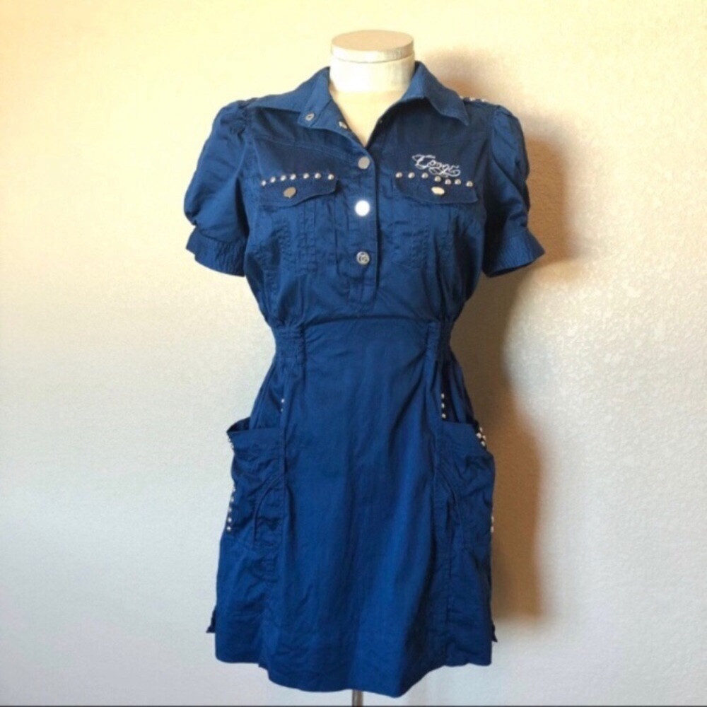 COOGI blue mini dress